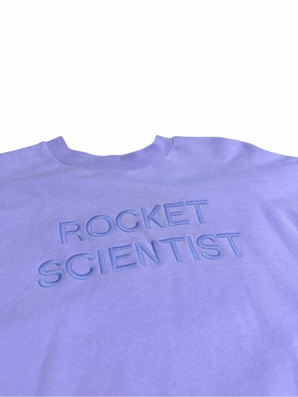 Pangaia Rocket Scientist Organic Cotton Embroidered Sweatshirt | Purple | XS